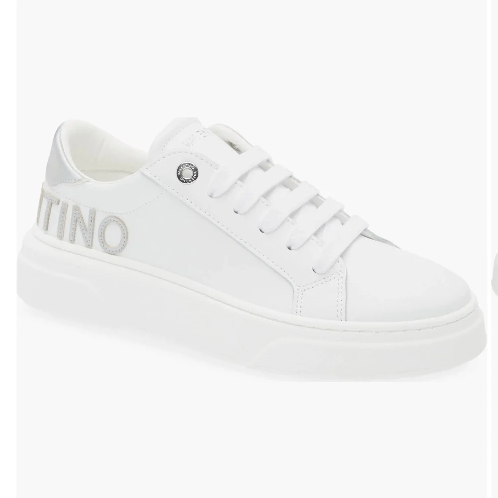 VALENTINO BY MARIO VALENTINO Alice Low Top Sneaker In White Ologram Size 6.5